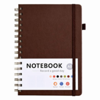Sbc Leather Cvr N.Book W/O Spiral A5-100Sht 5 Sub 0353-001