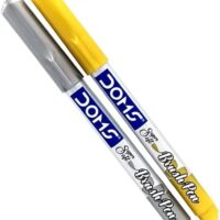 17393-Doms 8437 Metalic Brush Pen Silver & Gold