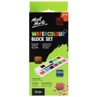 13273-Water Color Block Set 14Pc PMKC0009