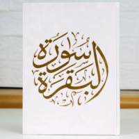 5886-سورة البقرة 20*28 مخمل \ Surah Al-Baqarah 20*28 Velvet